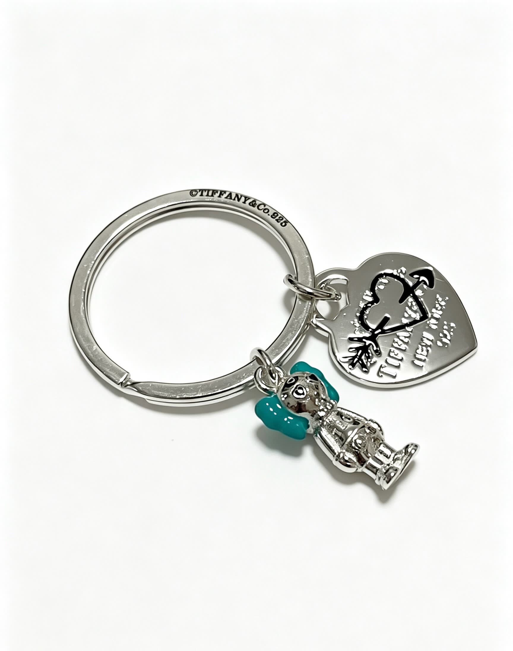 Tiffany & Co. Sterling Silver Love Heart Keychain